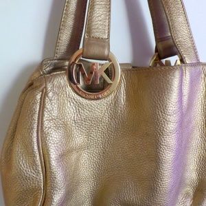 Gold Michael Kors Purse